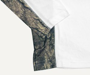 Performance White T Shirt /LS - Longleaf Camo - Bottom